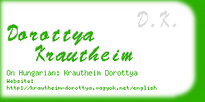 dorottya krautheim business card